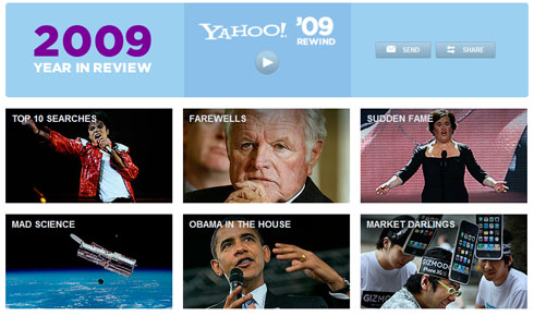 MJ, Twilight  Top Yahoo Overall Searches in 2009