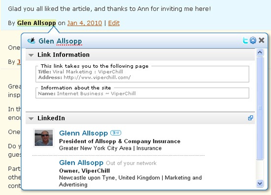 See More Information on Linked Pages with MashLogic