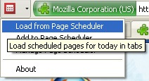 Page scheduler