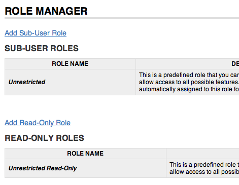 Role manager
