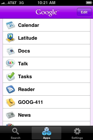 Google iPhone app
