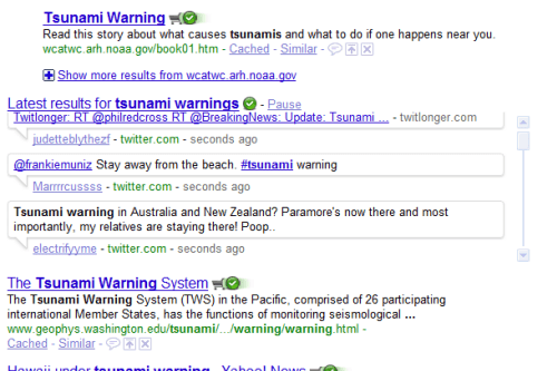 Track Tsunami Warnings Online with NOAA, Twitter &#038; Search