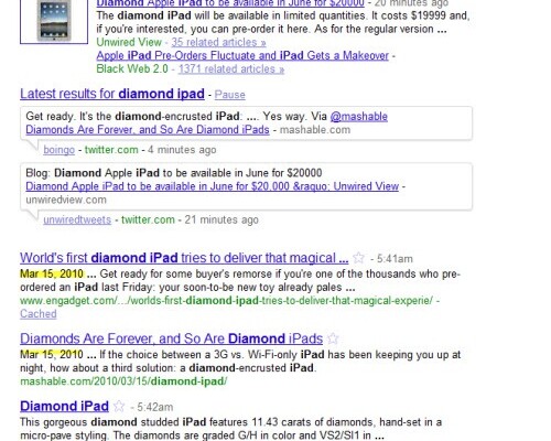 Diamond iPad : A Smart Social PR Campaign with SEO Focus