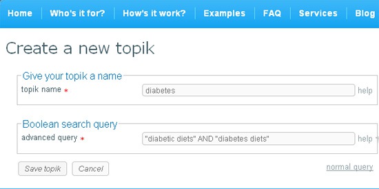 Track Keywords with Topikality