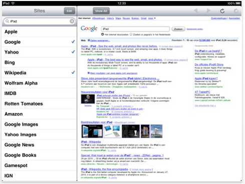 8 Search Engine Related iPad Apps