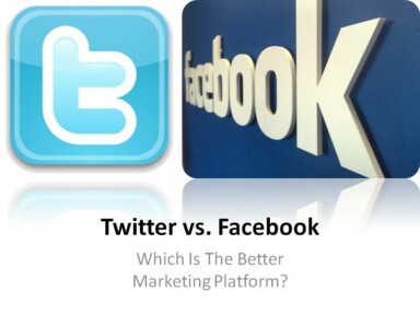 Why Facebook Marketing Slaps Twitter Marketing In the Face