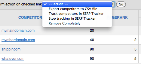 Competitor manager