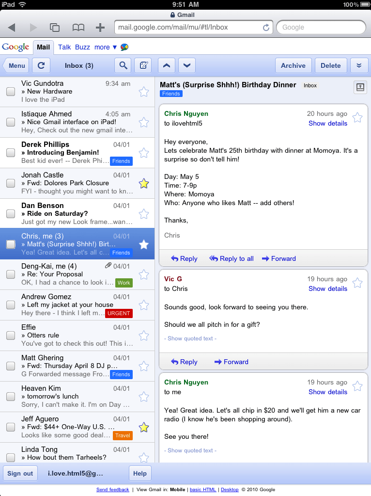 Google is also iPad-Ready