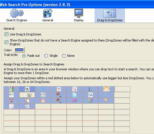 Drag & DropZones - settings