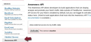 Access Your Feedburner Stats From WordPress Dashboard