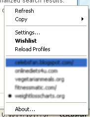 Google watcher menu