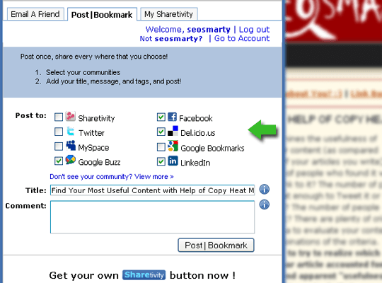 Keep Track of What You Share Online with Sharetivity