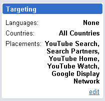 Youtube targeting