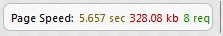 Page speed toolbar