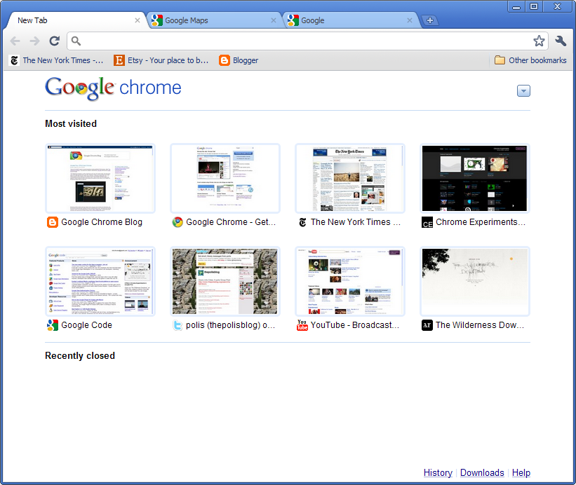Google Chrome's new look