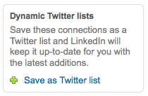 Dynamic Twitter list