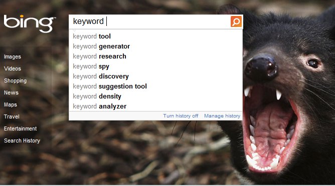 Bing Keyword Suggest