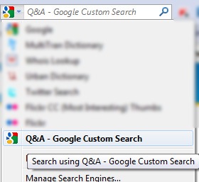 Google custome search engine - FireFox search box
