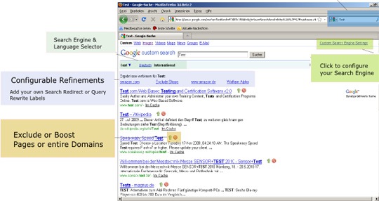Custom search engine addon - overview