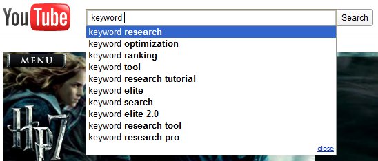 YouTube Keyword Suggest