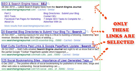 Multi Links: Google SERPs