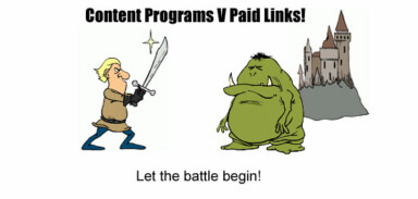 Paid Links V Content Programs