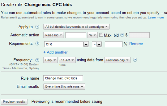 Google AdWords Automated Simplicity