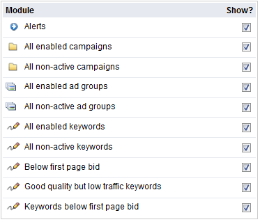 Customize Modules