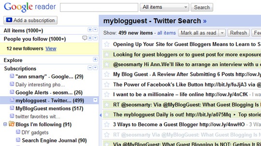 Highlight keyword Google Reader