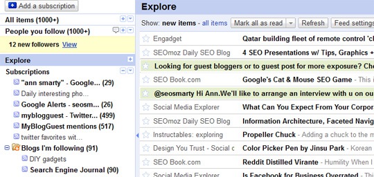 Google Reader highlight keyword