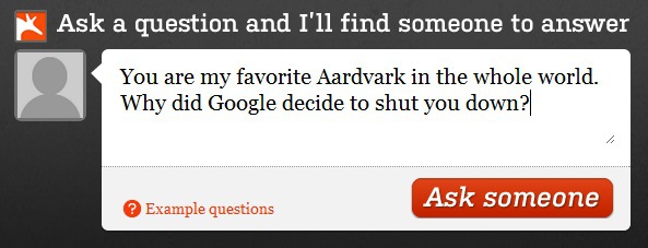 Social Search Engine Aardvark Hunted Down