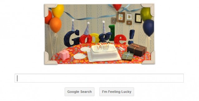 Google Birthday Turns 13