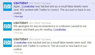 Script Kiddies Hack USA Today Twitter Account