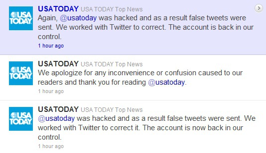 Script Kiddies Hack USA Today Twitter Account