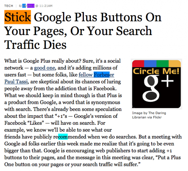 Does the Google +1 Button Signal the End of &#8220;Don&#8217;t Be Evil&#8221;?