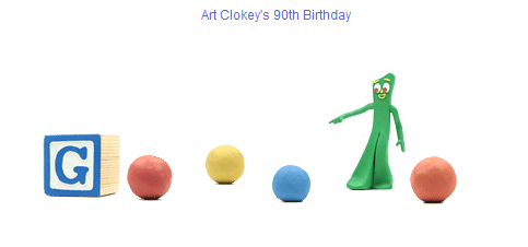 Google Celebrates Art Clokey’s 90th Birthday with New Logo
