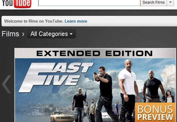 YouTube Rental Service Launches in the UK & Challenges LoveFilm