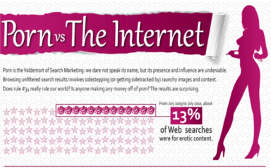 Infographic: Porn vs The Internet [NSFW]