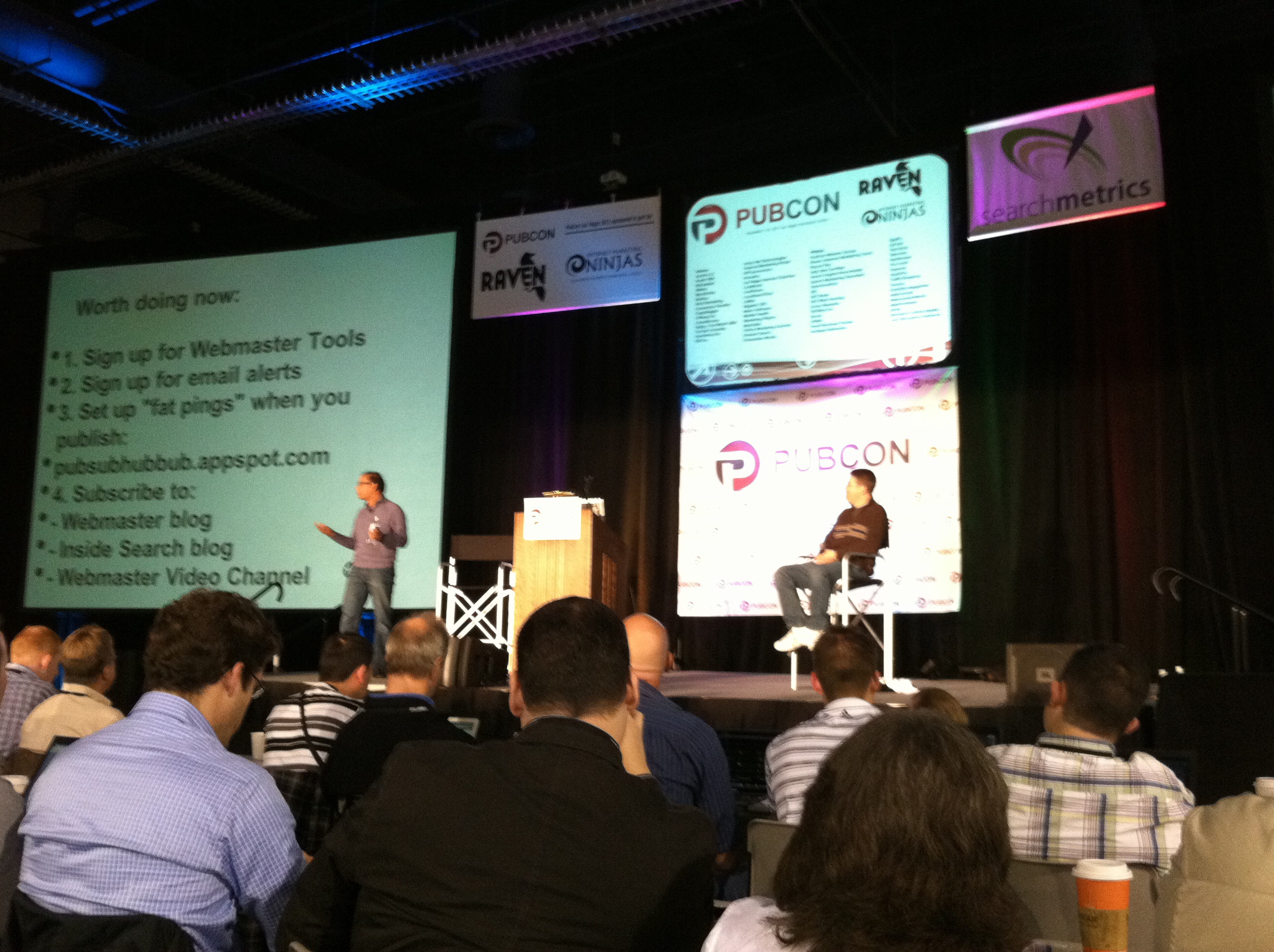 #pubcon Matt Cutts and Amit Singhal Answer Questions and Offer Advice
