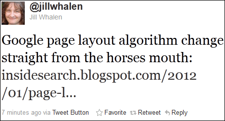 Google Announces Above-the-Fold Algorithm Change