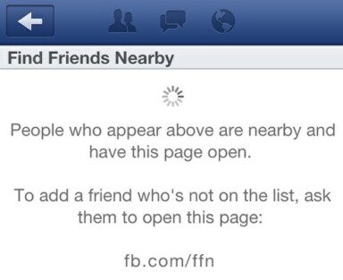Facebook “Find Friends Nearby” Feature Quietly Launches