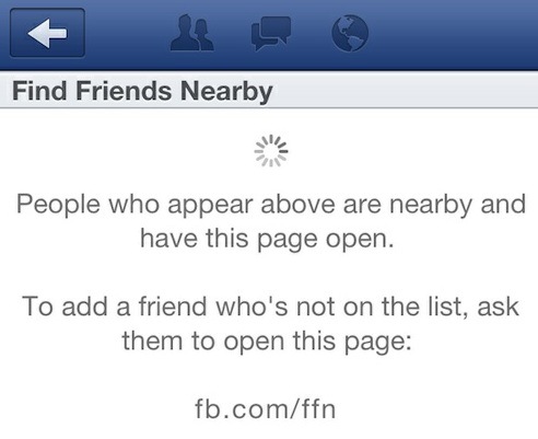 Facebook “Find Friends Nearby” Feature Quietly Launches
