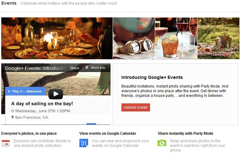 google plus events