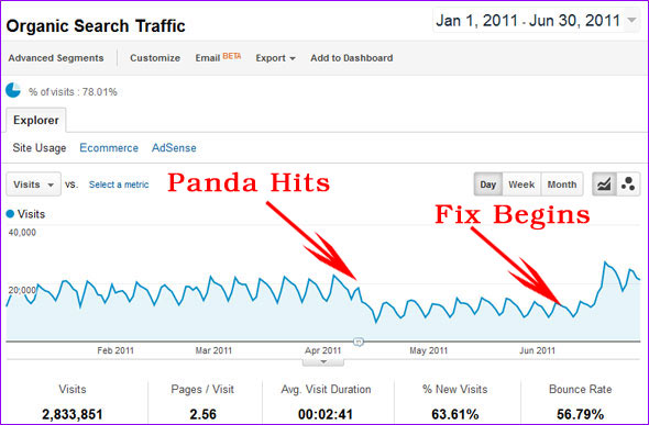 The Holy Grail of Panda Recovery &#8211; A 1-Year Case Study