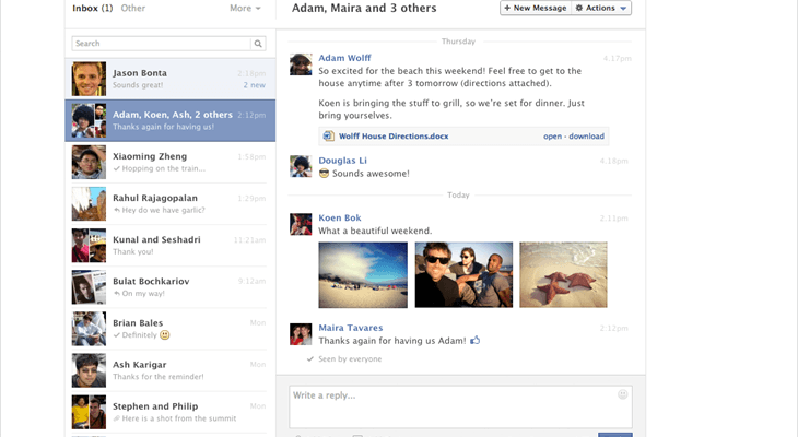 Facebook Messages Testing Recent Design Overhaul