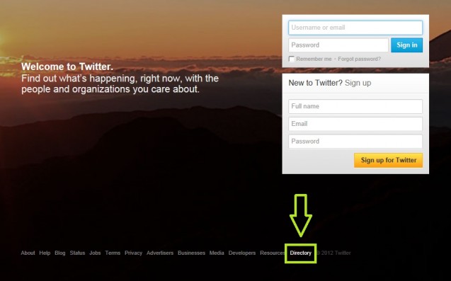 Twitter Launches User Directory