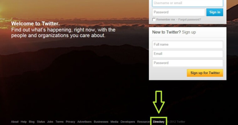 Twitter Launches User Directory