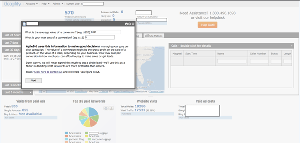 AgileBid business metrics.