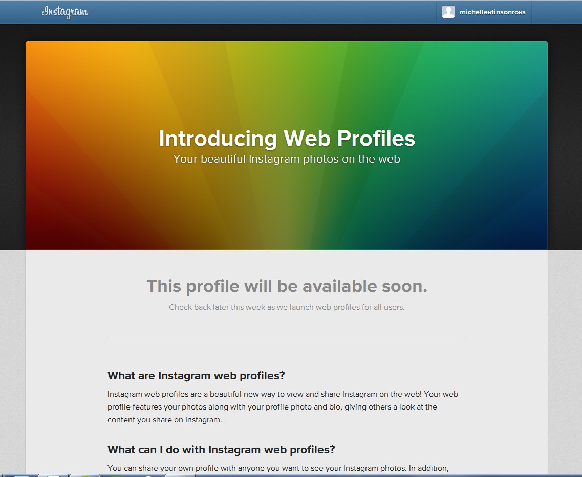 #Instagram Introduces Web Profiles