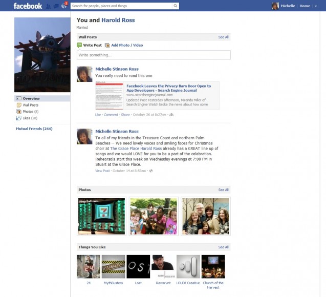 Facebook Couples: Your Relationships as Curated by an Algorithm